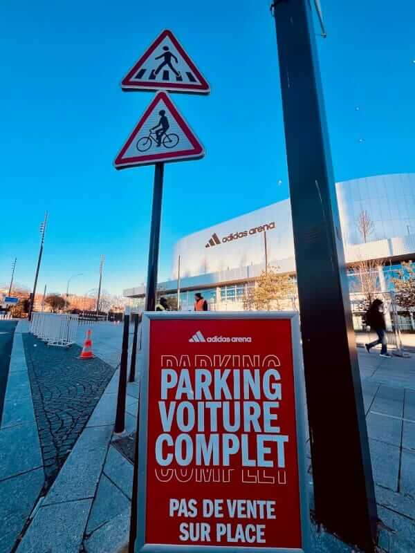 Parking Near Adidas Arena Paris: What You Need to Know 1 Parking near Adidas Arena Paris — full, no tickets sold on site, event night Porte de la Chapelle