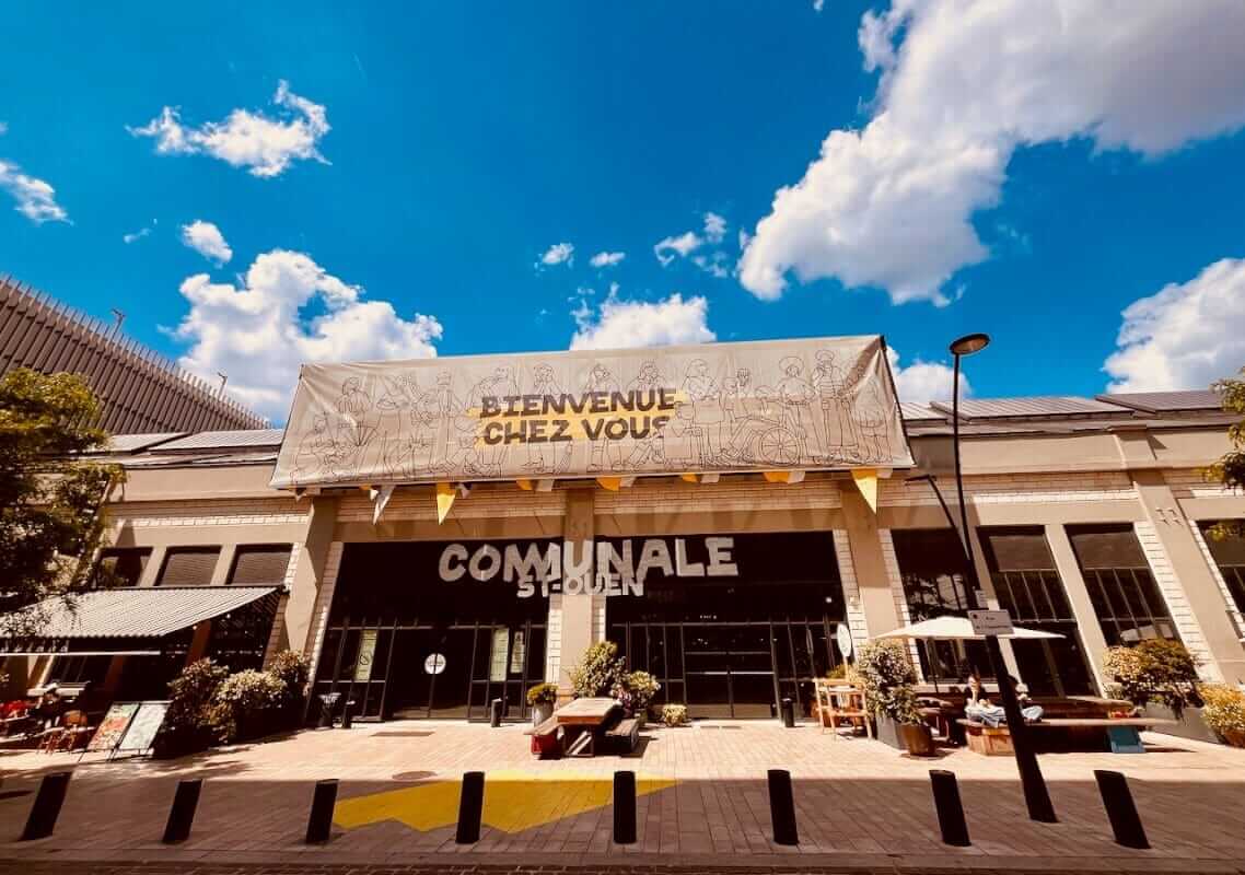 Communale Saint-Ouen entrance — main facade on rue de l'Hippodrome, Saint-Ouen, Paris
